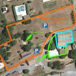 Aerial view of the property